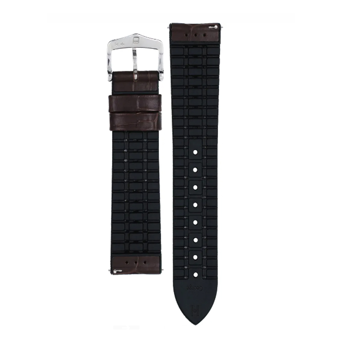 Hirsch George L dunkelbraunes Kalbsleder Armband 22 mm 0925128010-2-22 - Image 2
