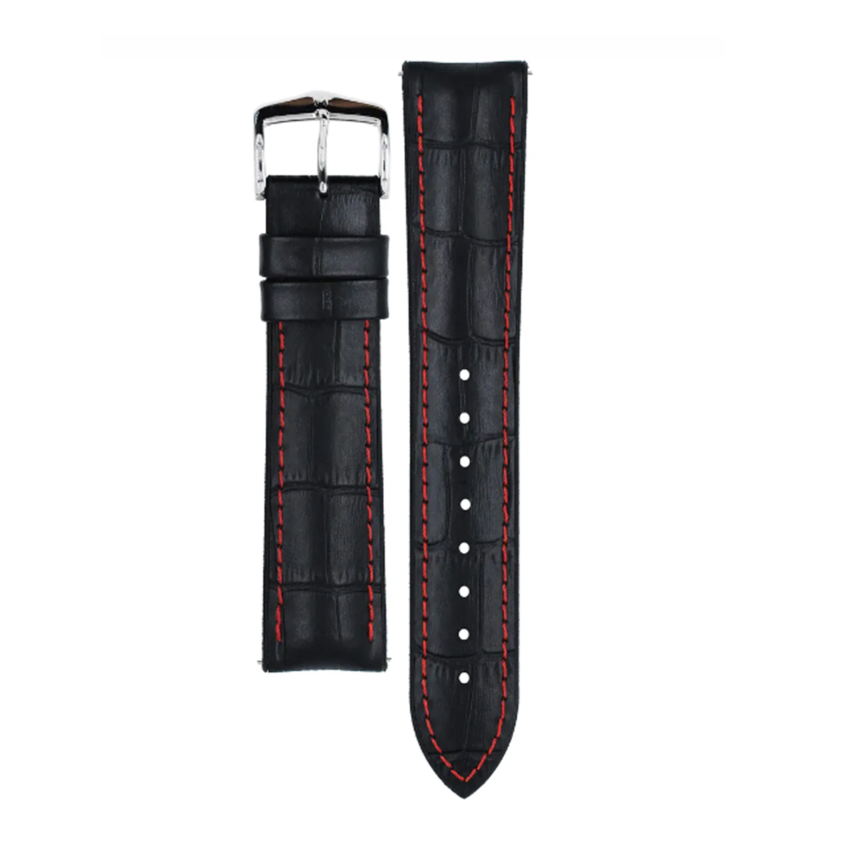 Hirsch George L schwarzes Kalbsleder Armband 20 mm 0925128052-2-20 - Image 2