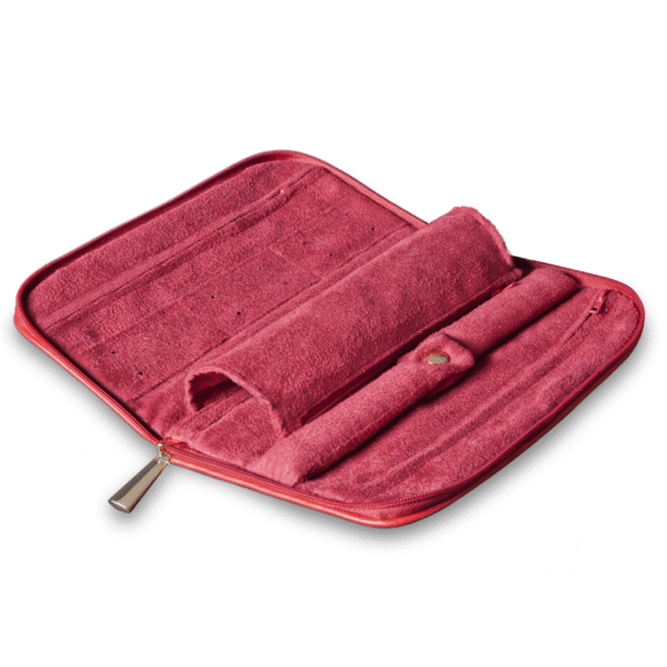 Connoisseurs Leder Rotes Schmuck Clutch CONN1054