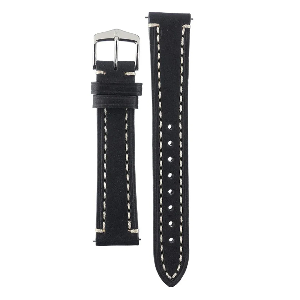 Hirsch Liberty Artisan L schwarzes Kalbsleder Armband 22 mm 10900250-2-22 - Image 2