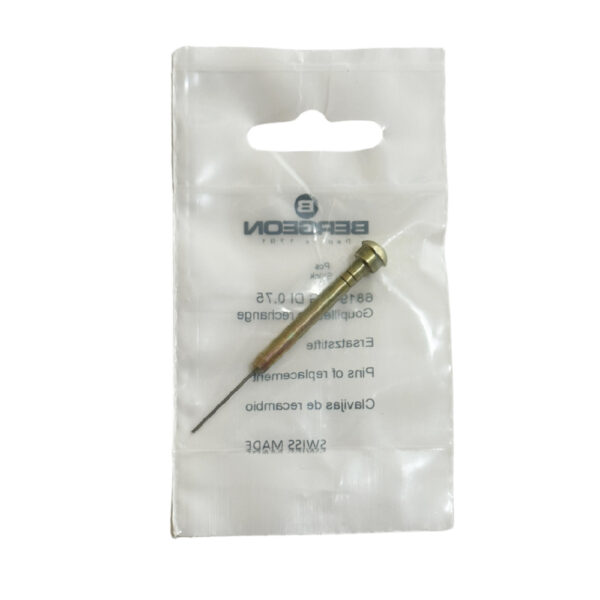 Bergeon 6819-1-G DI 0.75 Pin mit 0.75 mm Durchmesser – Ersatzteil für Bergeon 6819-Bandmaßwerkzeug (Gelb)