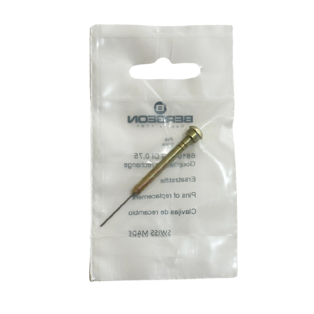 Bergeon 6819-1-G DI 0.75 Pin mit 0.75 mm Durchmesser – Ersatzteil für Bergeon 6819-Bandmaßwerkzeug (Gelb)