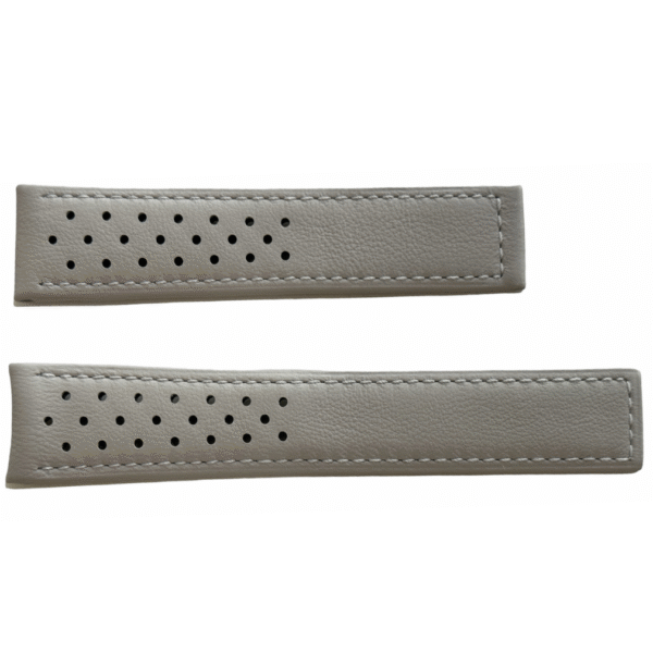 Neuer grauer Lederarmband 22mm für Vintage Uhren der Marke Heuer