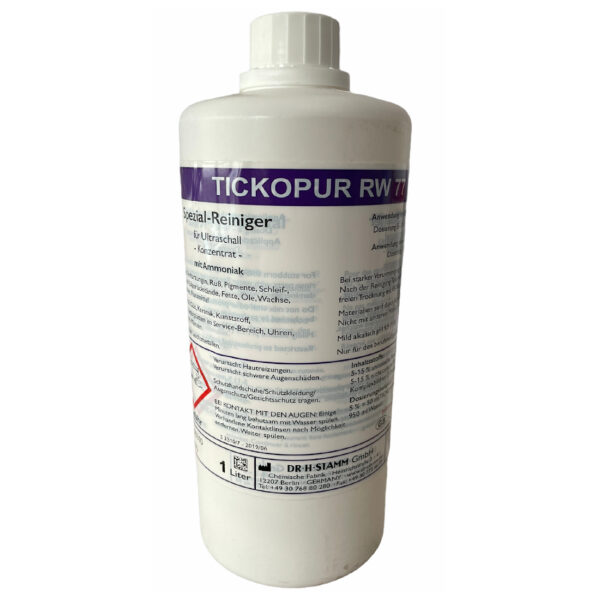 Tickopur RW77 Reinigungsconcentrat mit De-Oxidationswirkung für Schleif-, Polier- und Läppreste