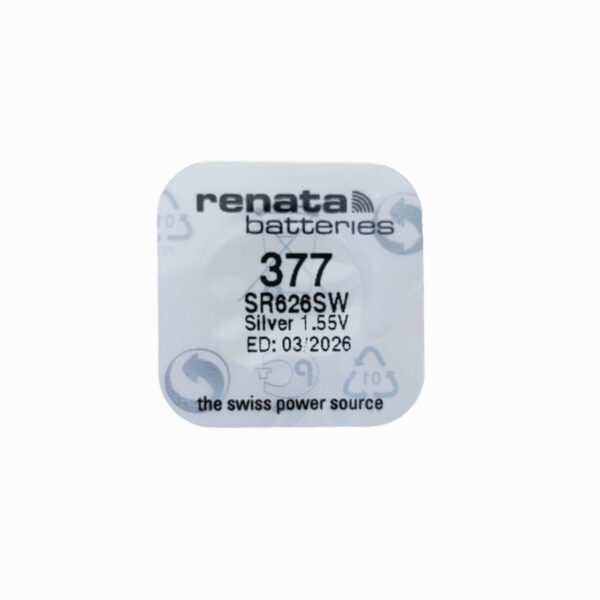 Renata Watch Battery 377 SR626SW 1.55v Silberoxid