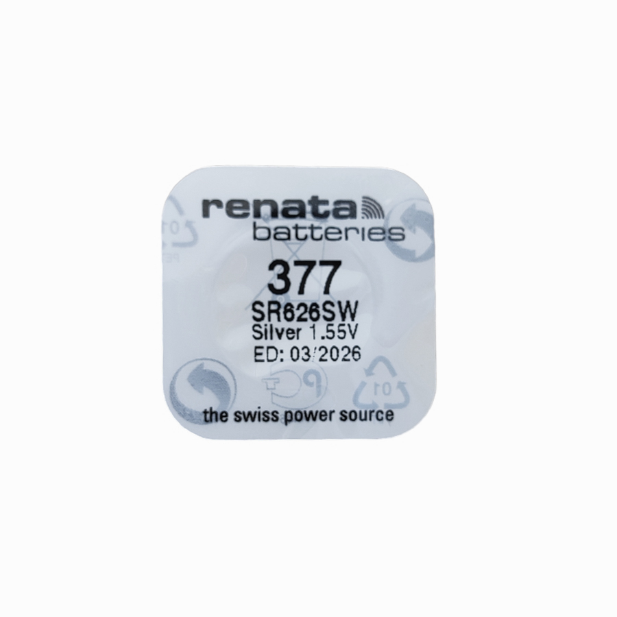 Renata Watch Battery 377 SR626SW 1.55v Silberoxid
