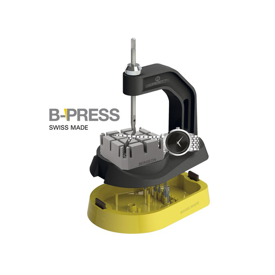 Bergeon 8745-BSC Press-Werkzeug zum Kürzen, Entfernen und Anbringen von Armbändern für Uhren