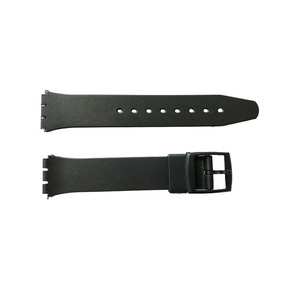 Swatch Spezial Gummiband Smooth mit Kunststoff-Verschluss 17mm