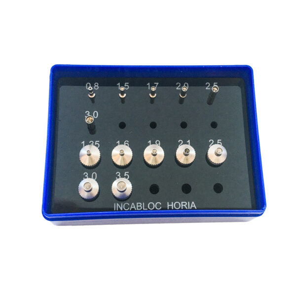 Horia INCA Juwelier-Set mit 7 Stiften und 6 Schiebern – Schaft Ø 3mm