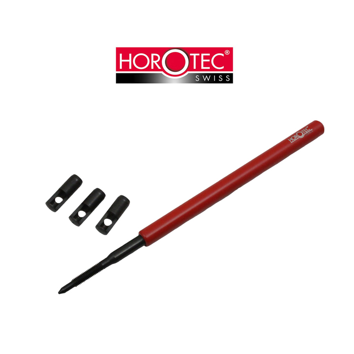 Horotec 64.371 Schraubenhaltevorrichtung mit 0,40, 0,60, 0,80mm Aufsätzen