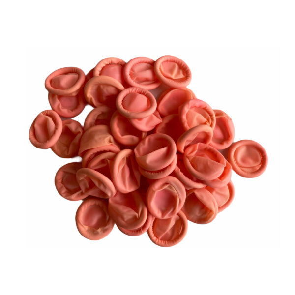 Anti-statische Latex-Gummifingerhandschuhe pink Watchmaker Größe L 100 Stück