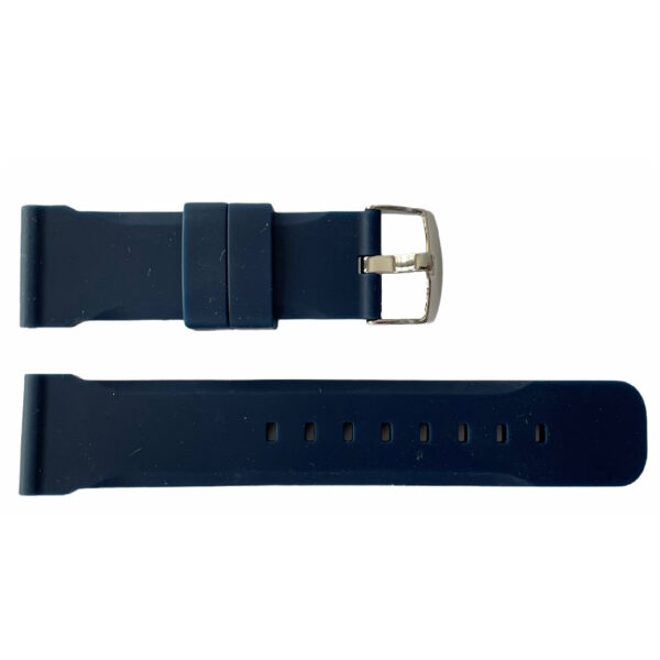 Gugita Dunkelblaue Silikon Chrono Armband 18mm