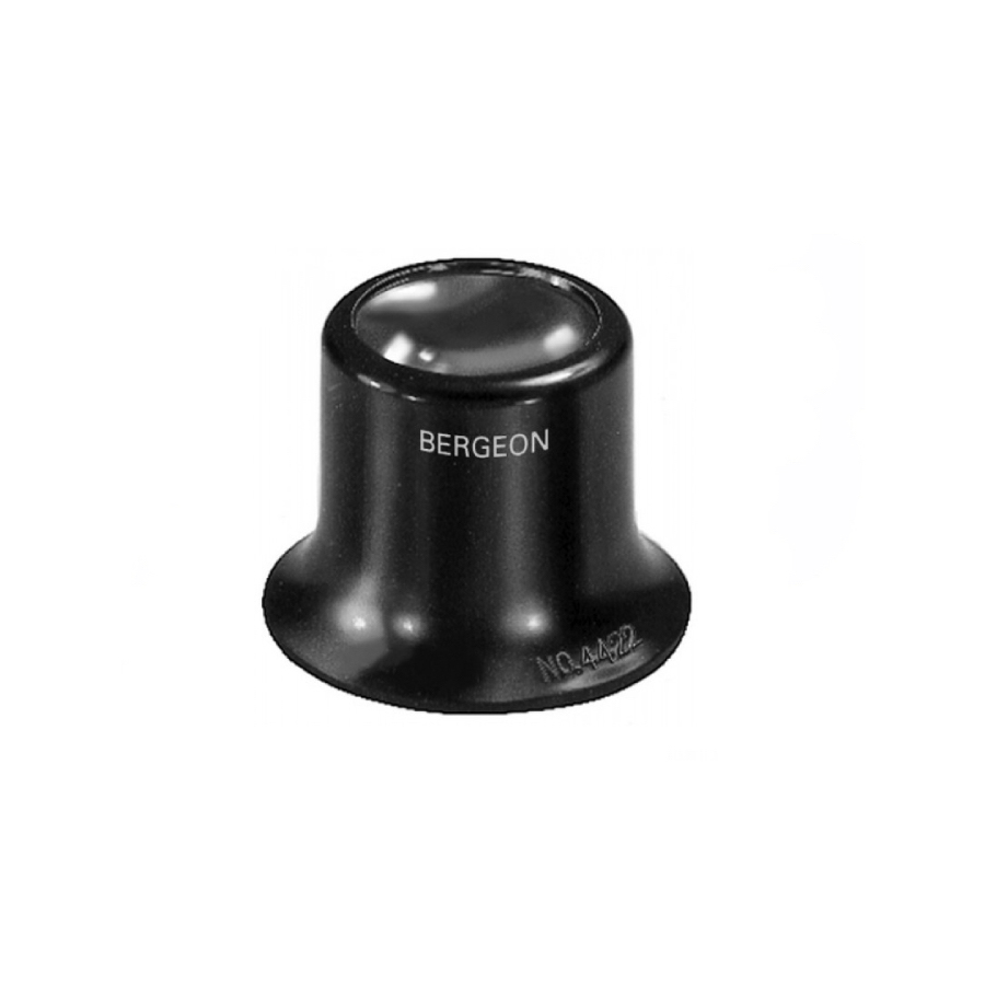 Bergeon 4422-1.5 Uhrmacher Lupe, Kunststoffgehäuse, Innen-Schraubring, 6,7x Vergrößerung