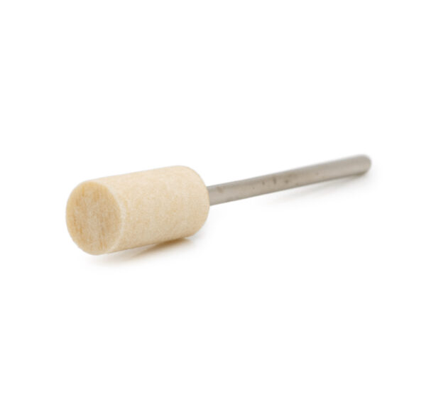 Gugita Hartfelt Polierwalze, Weiß, Ø 8 mm, HP-Welle