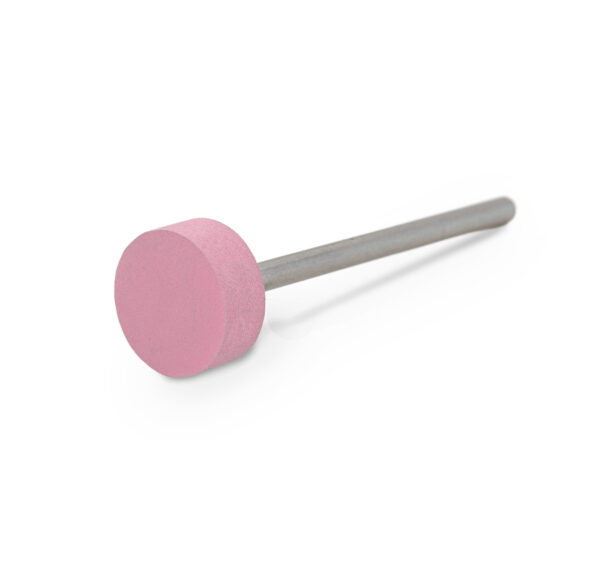Polierer Universal pink Siliciumkarbid Scheibe, Ø 11 x 4 mm, weich, Körnung sehr fein, HP-Schaft