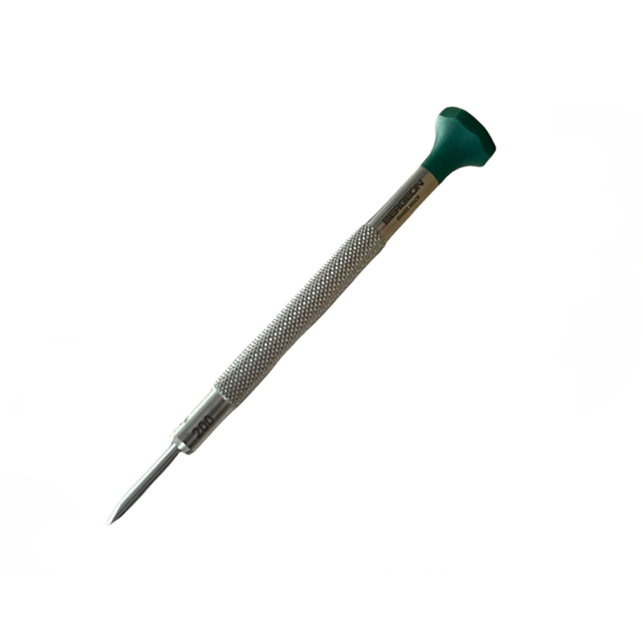 Bergeon 31081-200 Nichtmagnetischer Schraubendreher mit Eloxiertes Aluminiumgehäuse 2.00mm