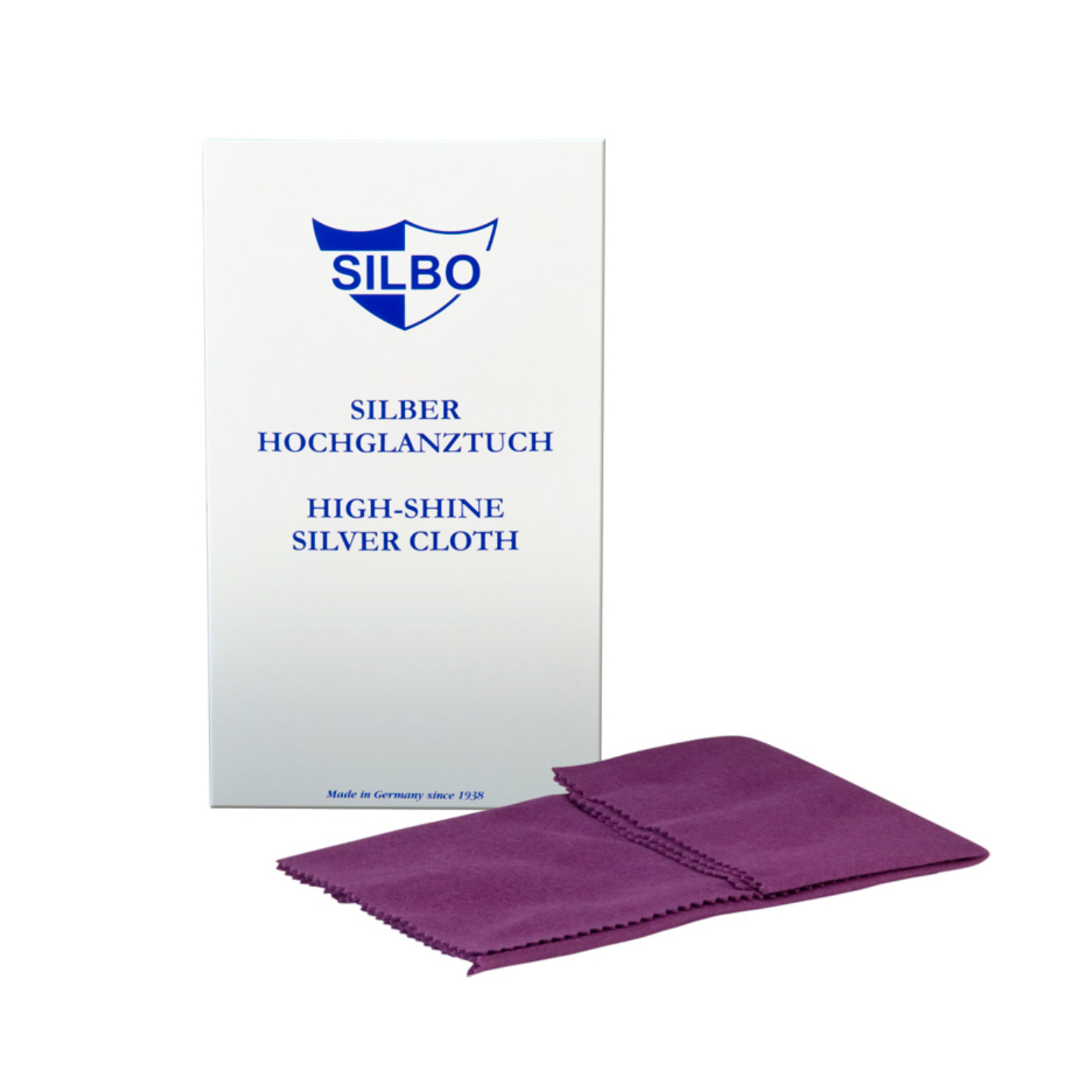 SILBO Hochglanz Silber Tuch mit Anti-Tarnungs-Imprägnierung 30 x 24 cm