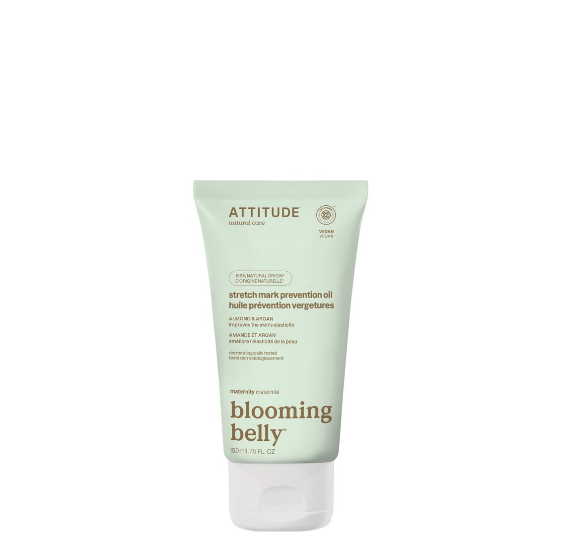Attitude Blooming belly Schwangerschafts-Stria-Öl – Mandel und Argan, ATTITUDE