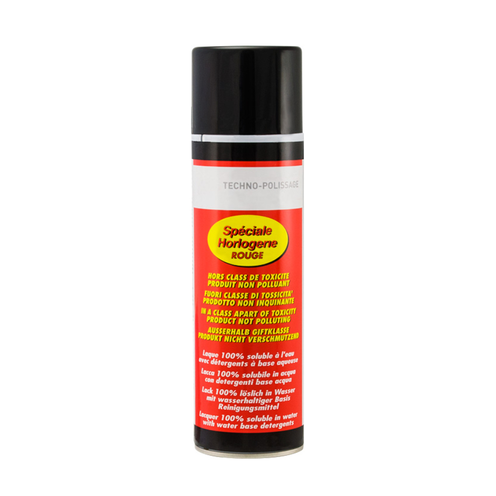 BATES Techno-Polissage Vorübergehende Abdecklack für Uhrmacher, 100 % wasserlöslich, 500 ml, rot, widerstandsfähig gegen CNC-Öle