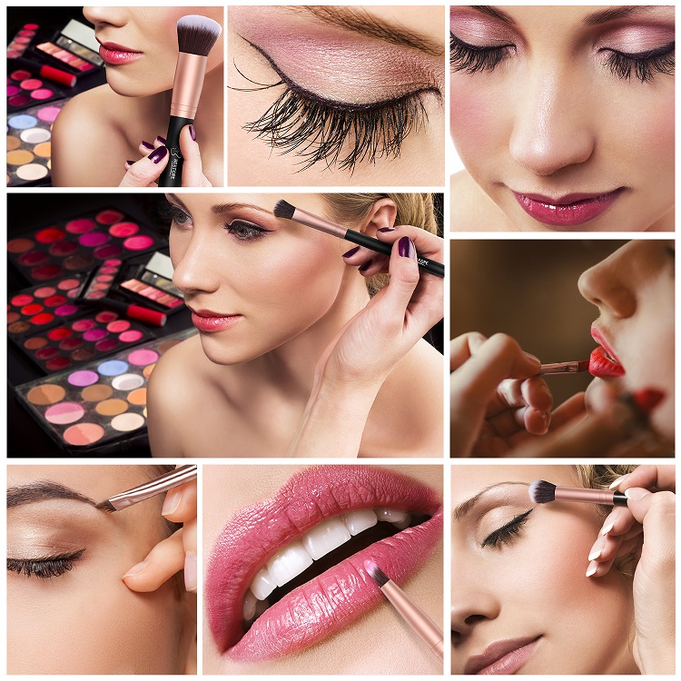 BESTOPE Make-up Pinsel Set 16er Set Premium Synthetik - Image 6