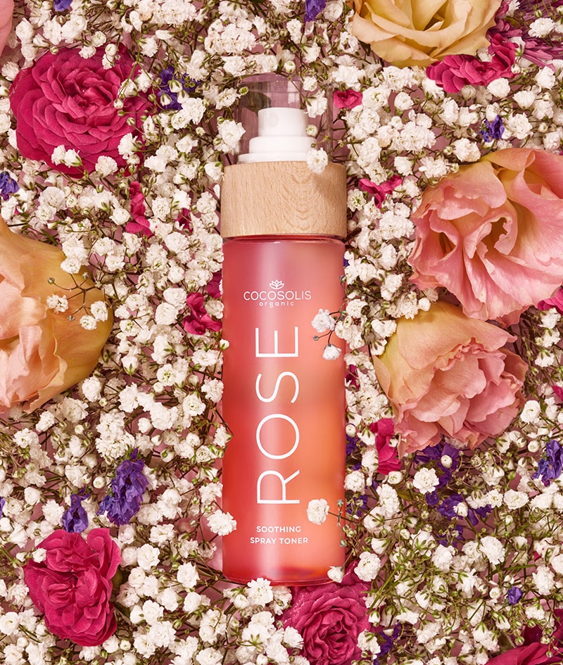 Beruhigendes Toner Gesichtswasser, Rose, COCOSOLIS - Image 4
