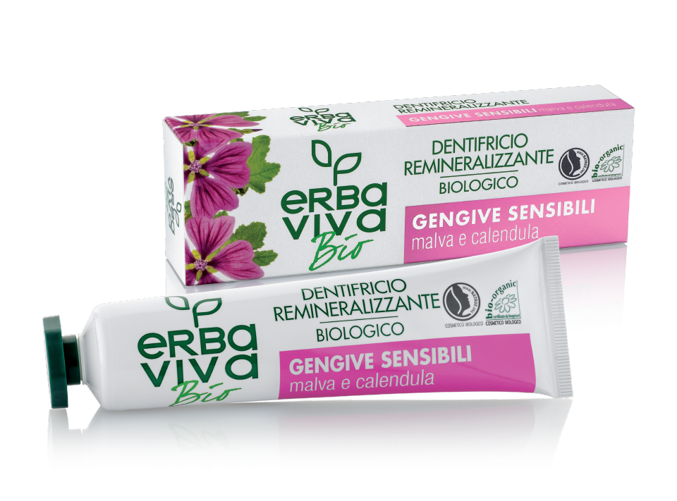 Erba Viva Bio Organische Zahnpasta mit Malve und Calendula 75 ml