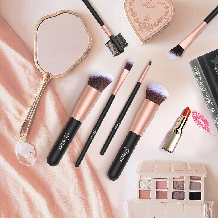 BESTOPE Make-up Pinsel Set 16er Set Premium Synthetik - Image 4