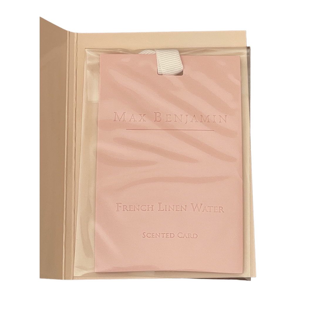 French Linen Water Luxury Scented Card Max Benjamin - Image 2