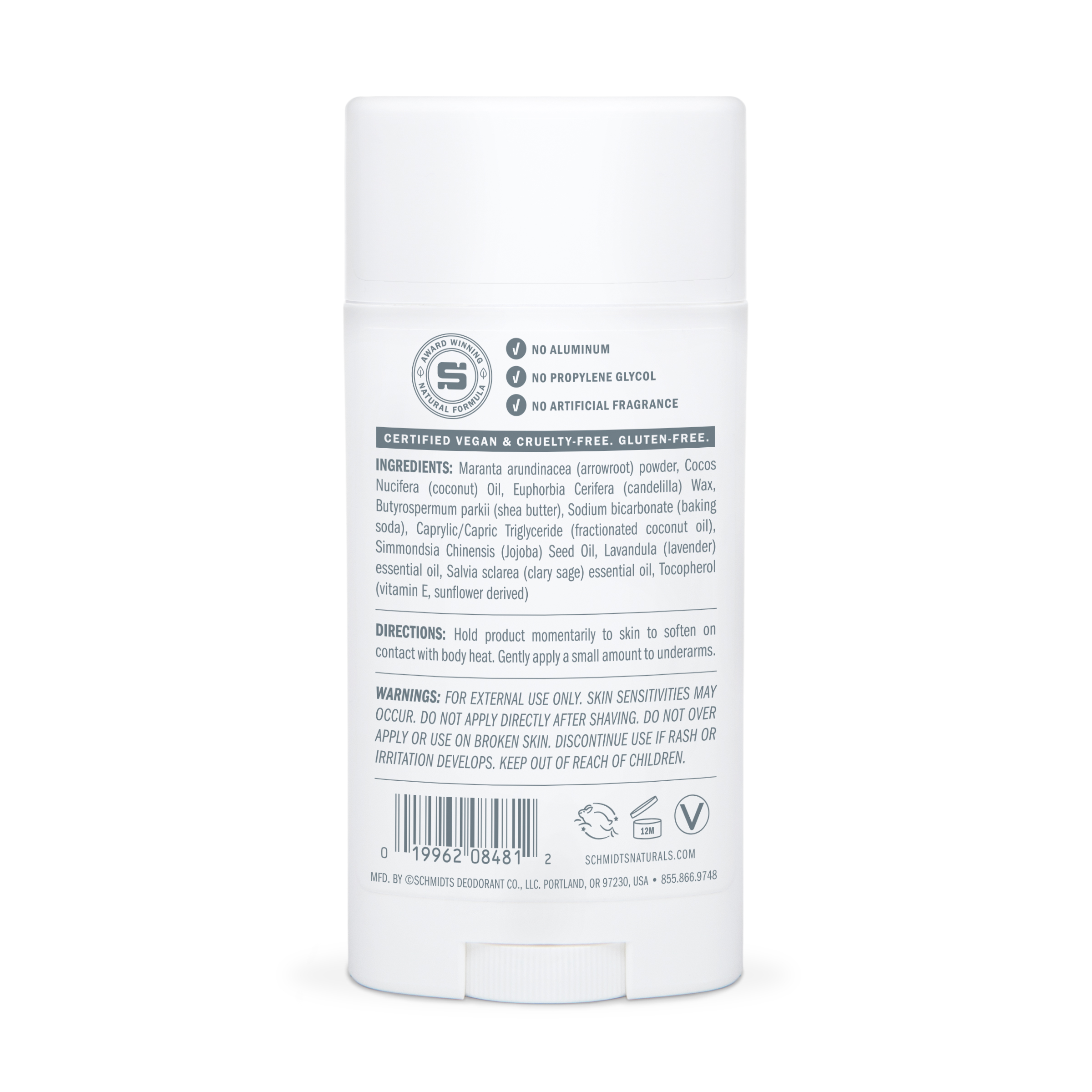 Schmidt's Naturals Deodorant Stick Lavendel & Salbei - Image 2