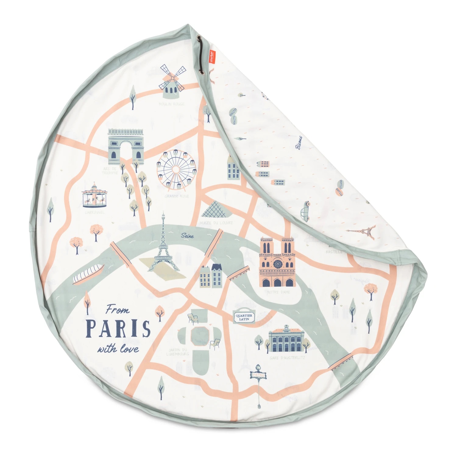 Play&Go® Paris Spielzeugaufbewahrungsbeutel mit Spielmatte - Image 3