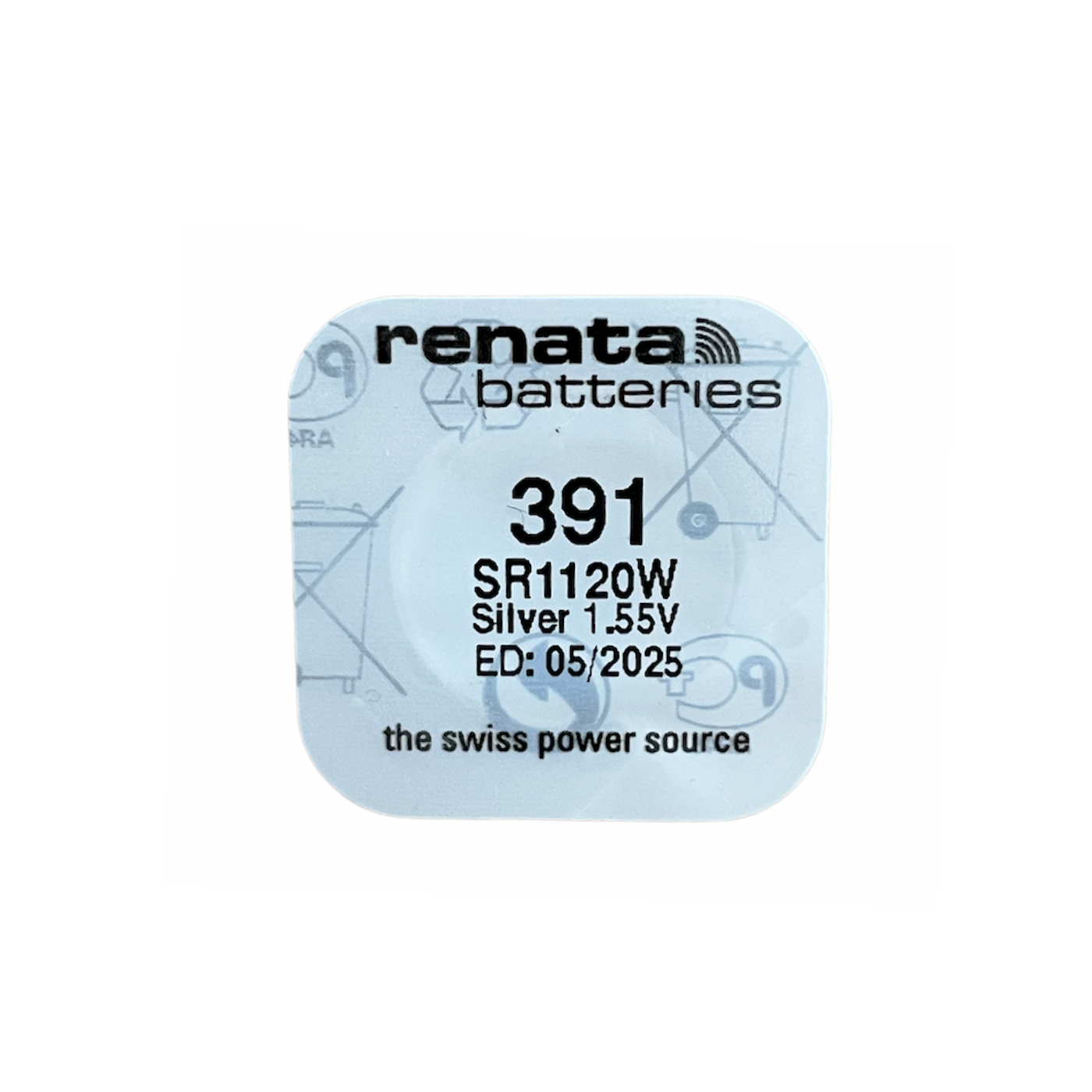 Renata 391 Silberoxid Münz-Bleibe SR1120W