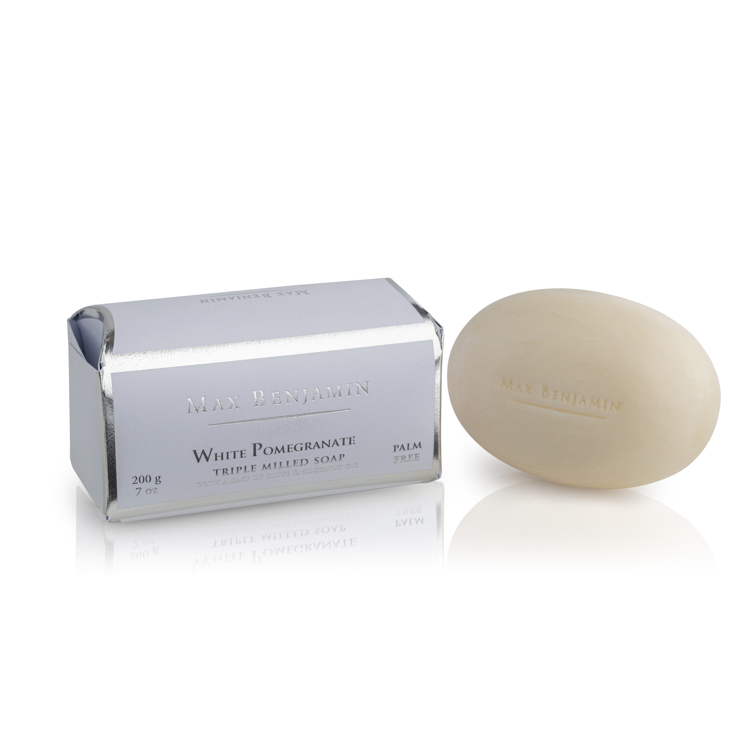 Luxus Seifenstück Weiß Pomegranate Max Benjamin