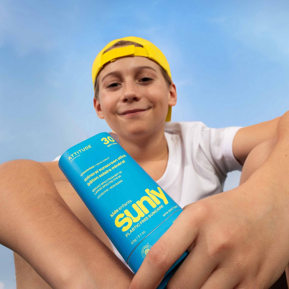 Kids Mineral Sunscreen SPF 30, Unparfümierte, Sunly von ATTITUDE - Image 2