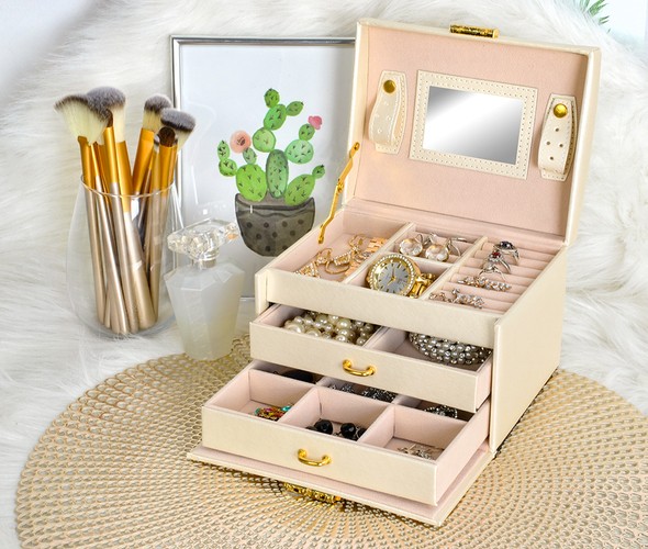 Jewelry box Beautylushh, Beige - Image 4