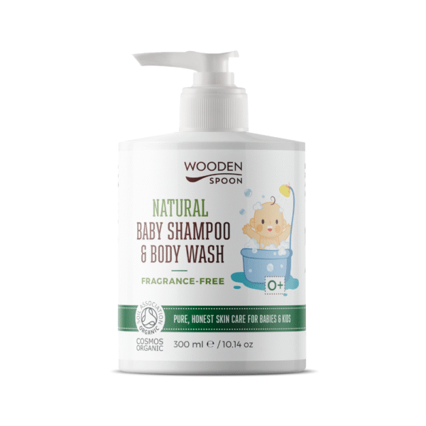 Natürliches Baby Shampoo & Körperwaschmittel "Fragrance Free" WOODEN SPOON 300 ml