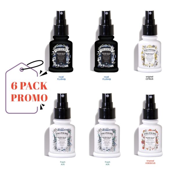 6er-Pack Poo-Pourri Toilettenspray
