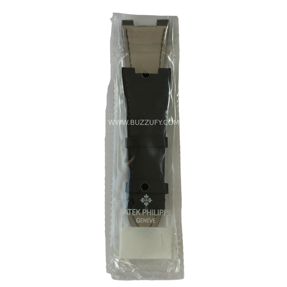 Neuer schwarzer Lederarmband für Patek Philippe Uhren 25 x 12 mm - Image 2