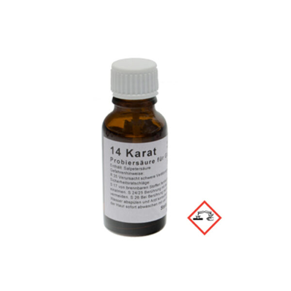 Testsaeure für 14karätiges Gold Boley 585 GoldSmith 20ml Deutschland