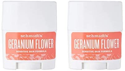 Schmidt’s Deodorant Geranium (sensible Haut) Reisestift – 2er Pack