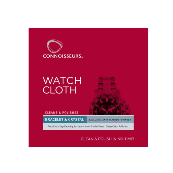 Connoisseurs Watch Cloth Cleaning Polishing Anti Tarnish Cloth CONN784