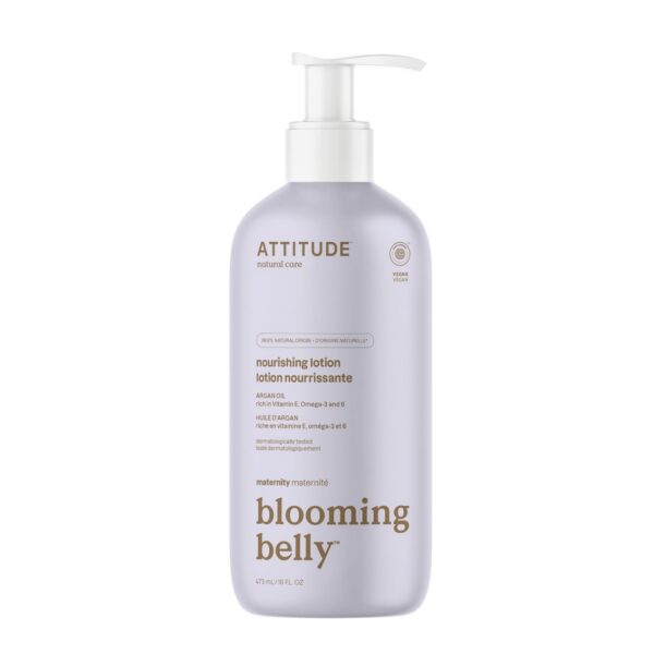 Attitude Blooming belly, Schwangerschafts-Bodylotion mit Arganöl