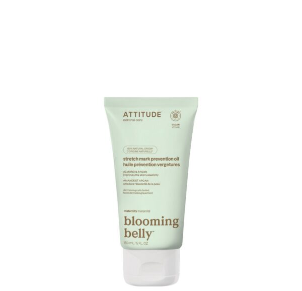 Attitude Blooming belly Schwangerschafts-Stria-Öl – Mandel und Argan, ATTITUDE