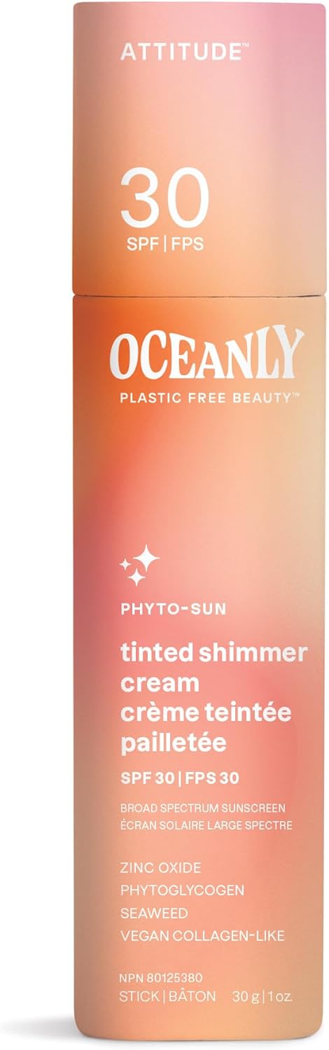 ATTITUDE Oceanly PHYTO-SUN Getönte, Schimmernde Tagescreme mit SPF 30
