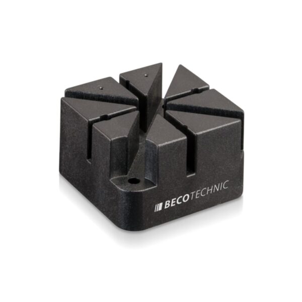 Beco schwarzer Halter für Armbanduhren und Armbänder, flache Version mit Löchern