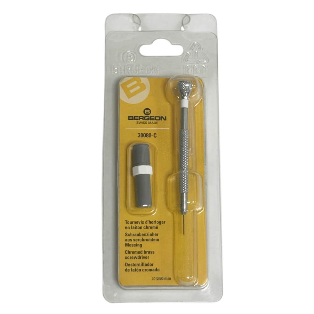 Bergeon 30080-C Uhrmacher-Schraubendreher mit Ersatzblättern 0.60mm - Image 2