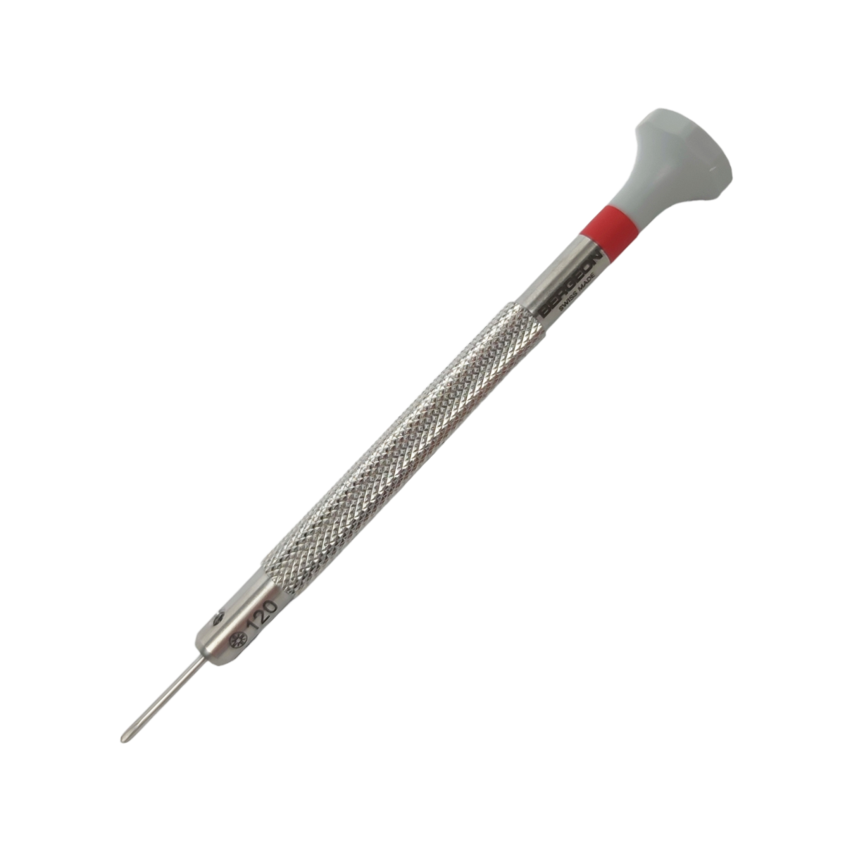 Bergeon 30081-C-120 Edelstahl Schraubendreher mit Kreuzschlitzblatt 1,20 mm