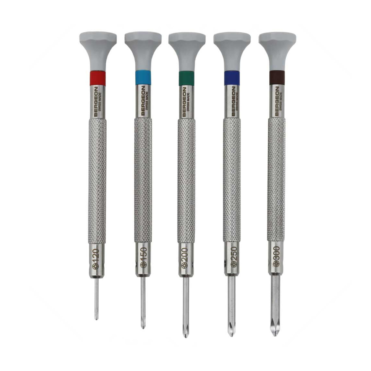 Bergeon 30081-C-P05 Phillips Schraubendrehersatz Set von 5