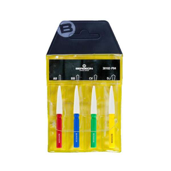 Bergeon 30102-P04 Sortiment aus 4 Ölen für Uhrmacher