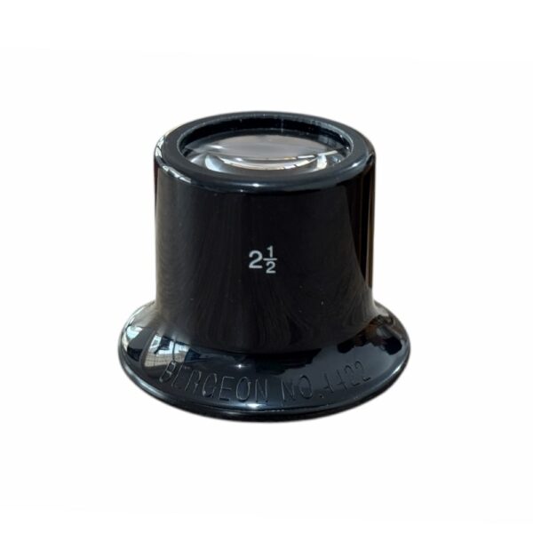 Bergeon 4422-2.5 Uhrmacher Lupe, Kunststoffgehäuse, Innen-Schraubring, 4 Vergrößerung