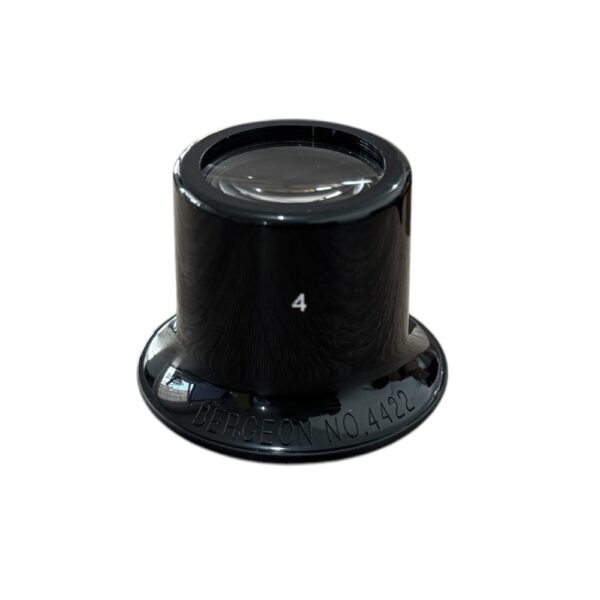 Bergeon 4422-4 Uhrmacher Lupe, Kunststoffgehäuse, Innen-Schraubring, x2.5 Vergrößerung